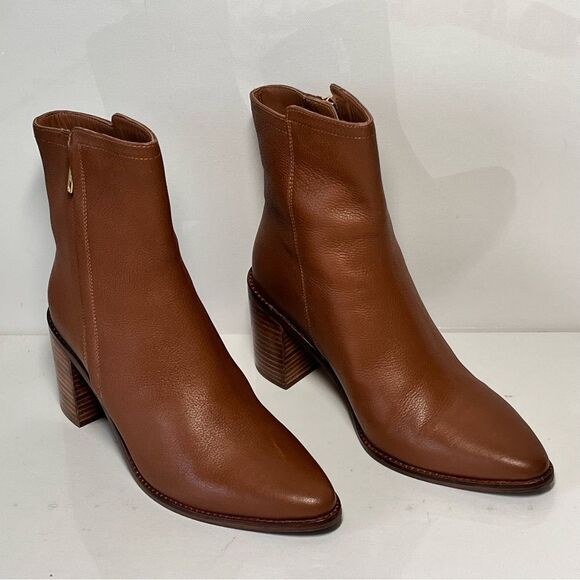 Seychelles Desirable Leather Heeled Ankle Boots - Picture 1 of 6